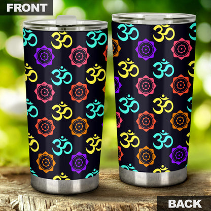 Chakra OM Print Pattern Tumbler
