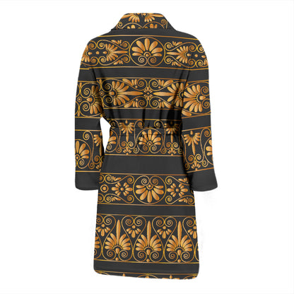 Ancient Greek Print Design LKS303 Men Bathrobe