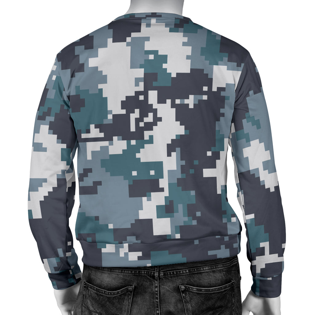 ACU Digital Urban Camouflage Men Long Sleeve Sweatshirt