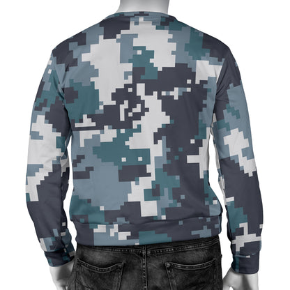ACU Digital Urban Camouflage Men Long Sleeve Sweatshirt