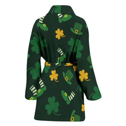 St Patricks Day Print Design LKS306 Women Bathrobe