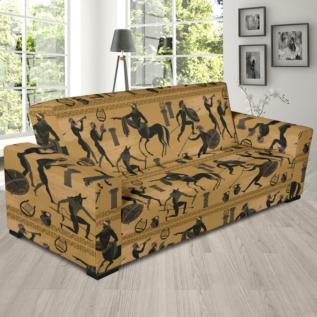 Ancient Greek Statue Print Design LKS304 Sofa Slipcover