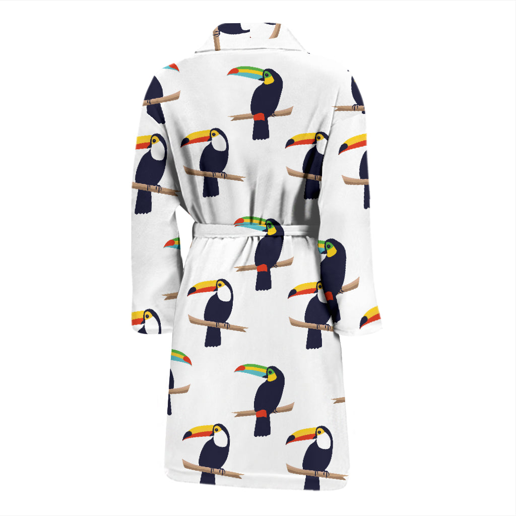 Toucan Print Design LKS305 Men Bathrobe