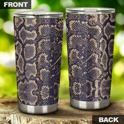Snake Skin Pattern Print Tumbler