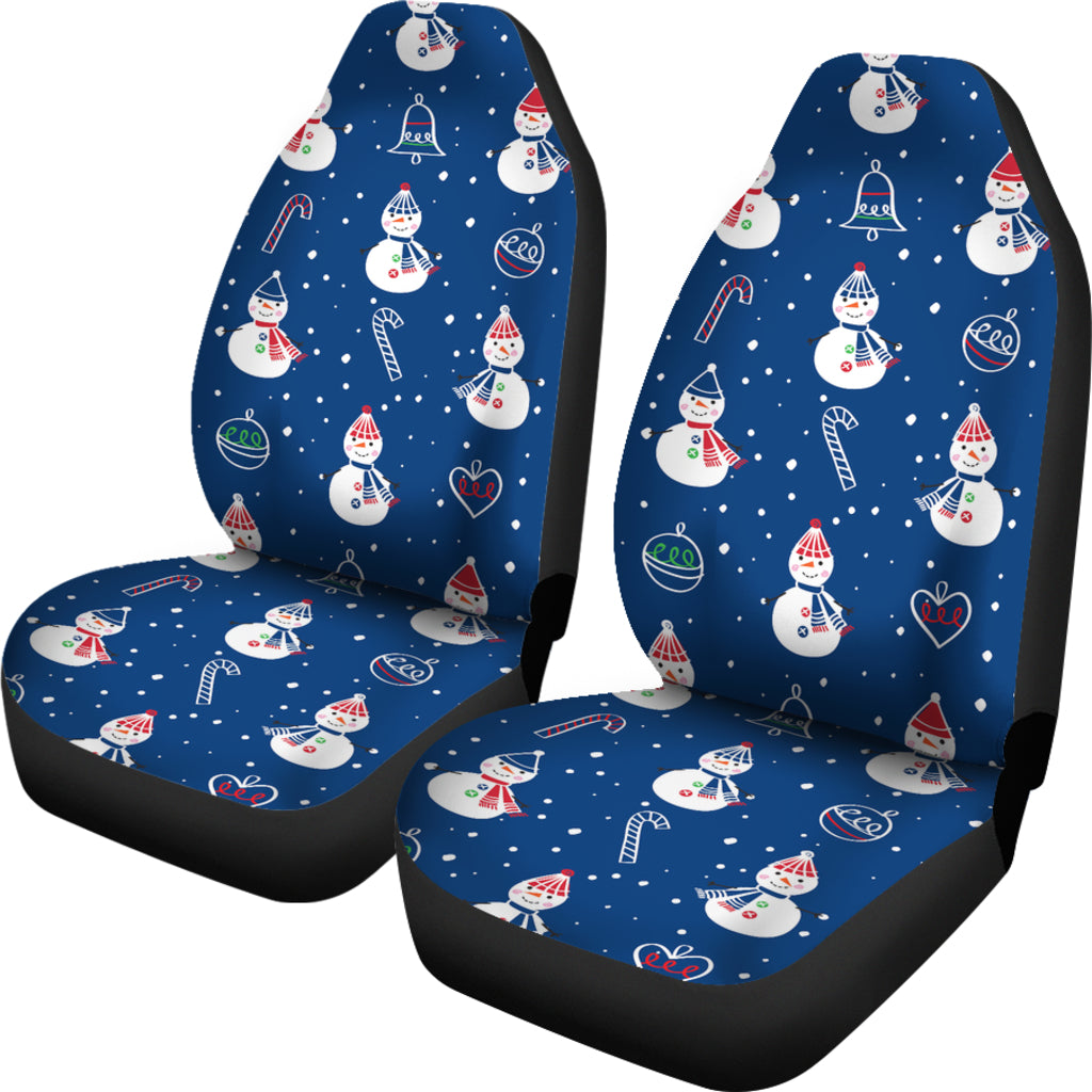 Snowman Print Design LKS306 Car Seat Covers