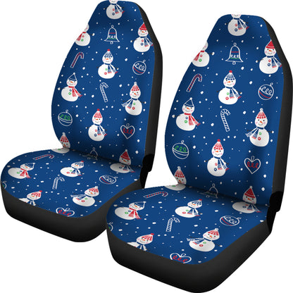 Snowman Print Design LKS306 Car Seat Covers