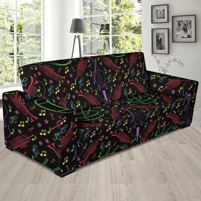 Cello Neon Pattern Print Design 02 Sofa Slipcover