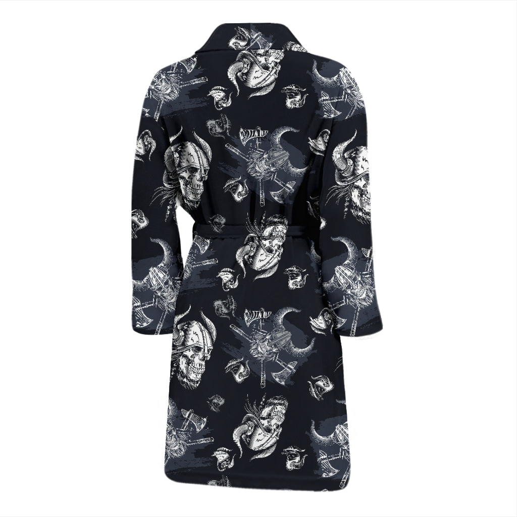 Vikings Print Design LKS304 Men Bathrobe