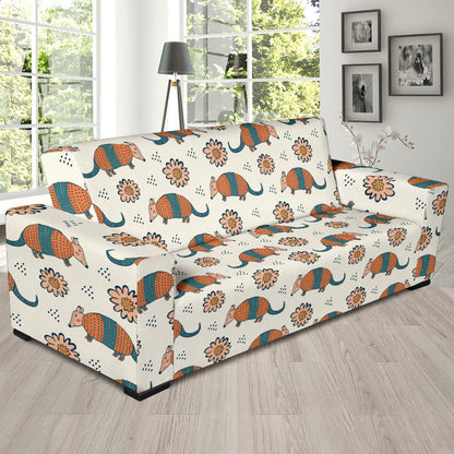 Armadillo Pattern Print Design 02 Sofa Slipcover