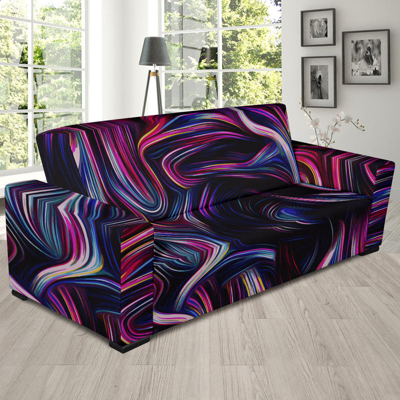 Liquid Pattern Print Design 01 Sofa Slipcover