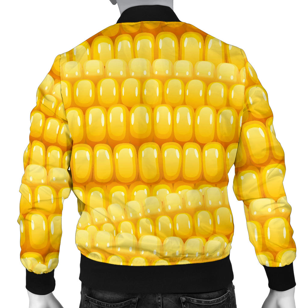 Agricultural Corn cob Pattern Men Bomber Jacket