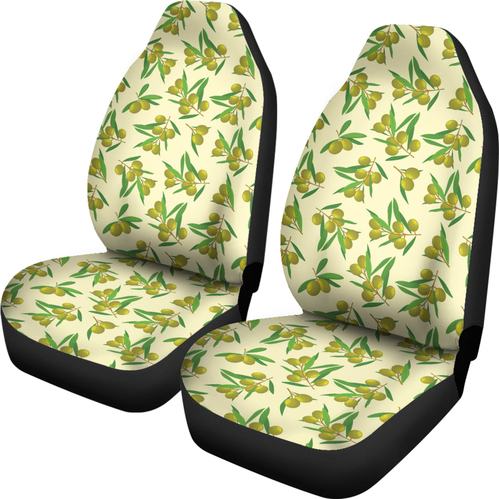 Olive Print Design LKS302 Car Seat Covers