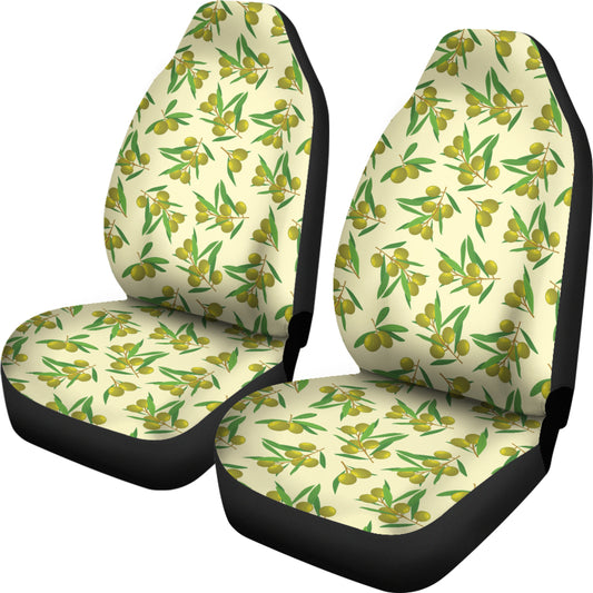 Olive Print Design LKS302 Car Seat Covers
