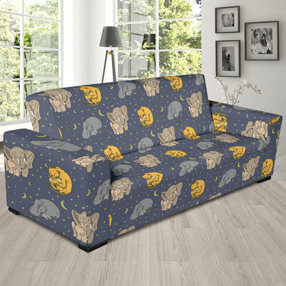 Safari Elephant Lion Print Design LKS303 Sofa Slipcover