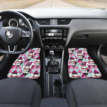 Chihuahua Cute Triangle Pattern Car Floor Mats Front Back