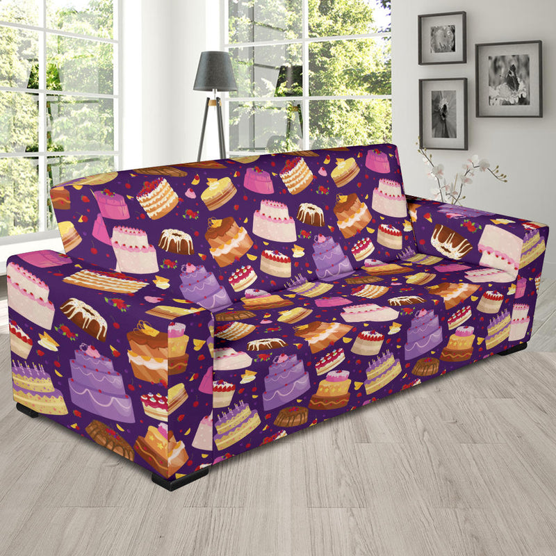 Cake Pattern Print Design 05 Sofa Slipcover