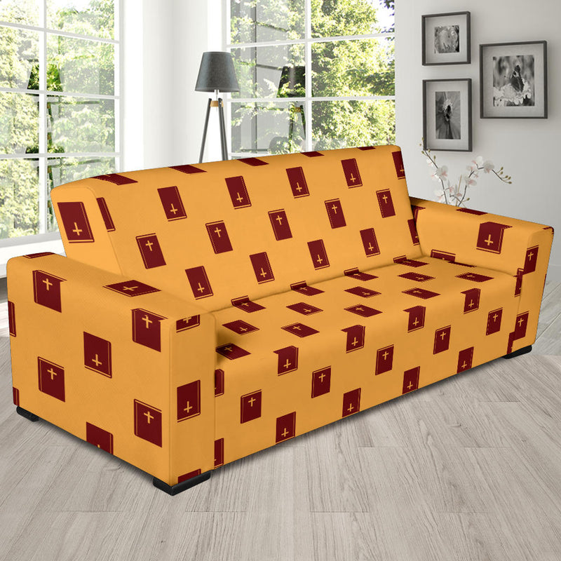 Bible Pattern Print Design 05 Sofa Slipcover