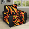 Flame Fire Design Pattern Recliner Cover Protector