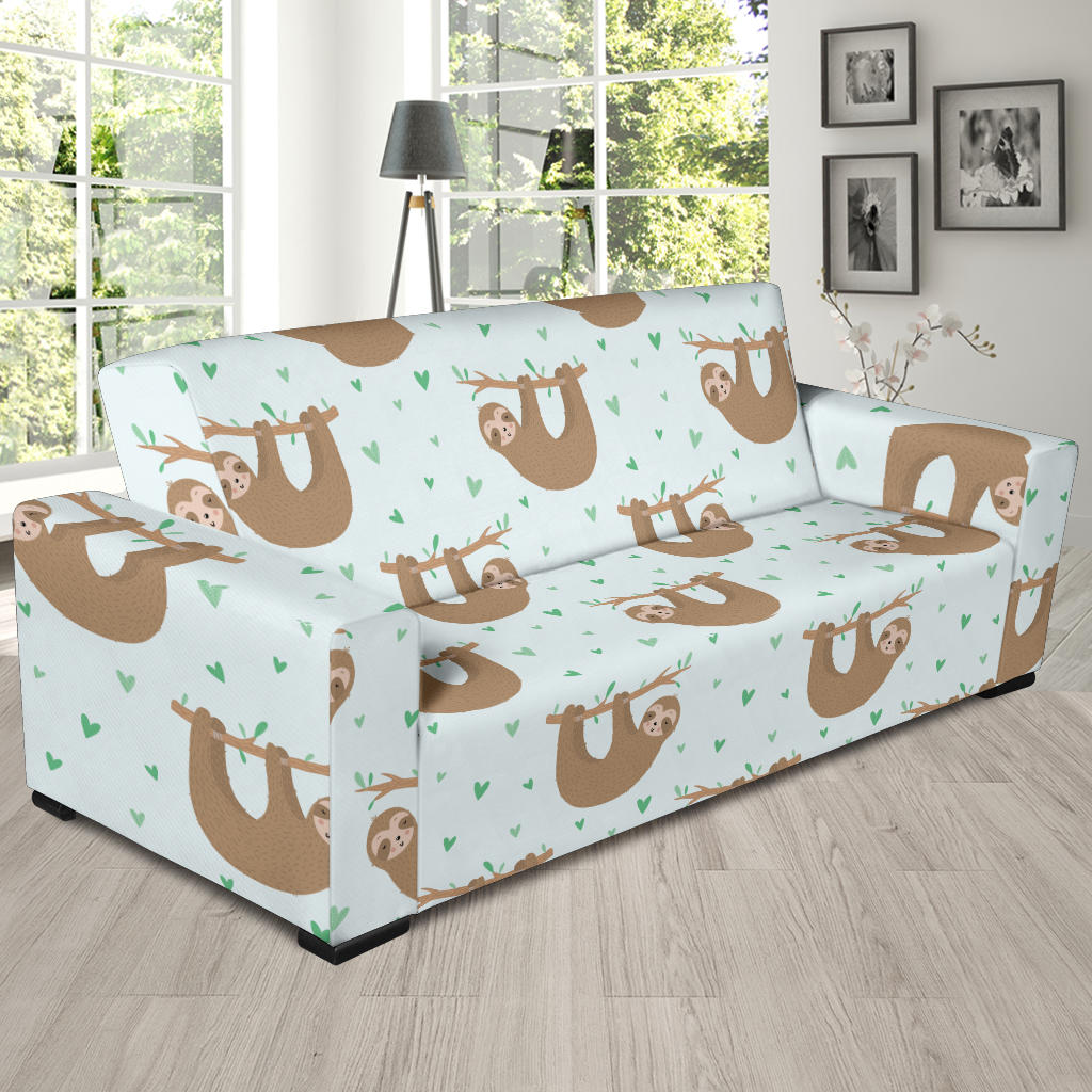 Sloth Print Design LKS308 Sofa Slipcover