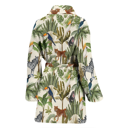 Safari Animal Print Design LKS304 Women Bathrobe