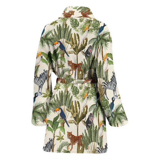 Safari Animal Print Design LKS304 Women Bathrobe