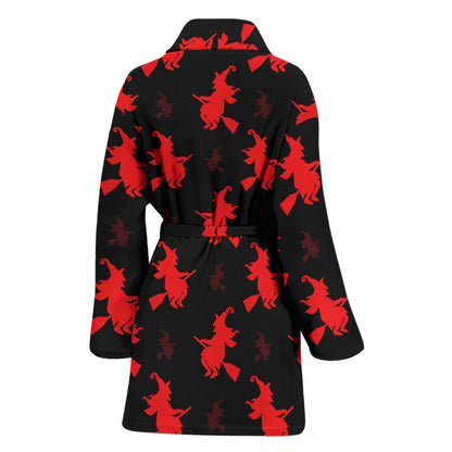Witch Print Design LKS308 Women Bathrobe
