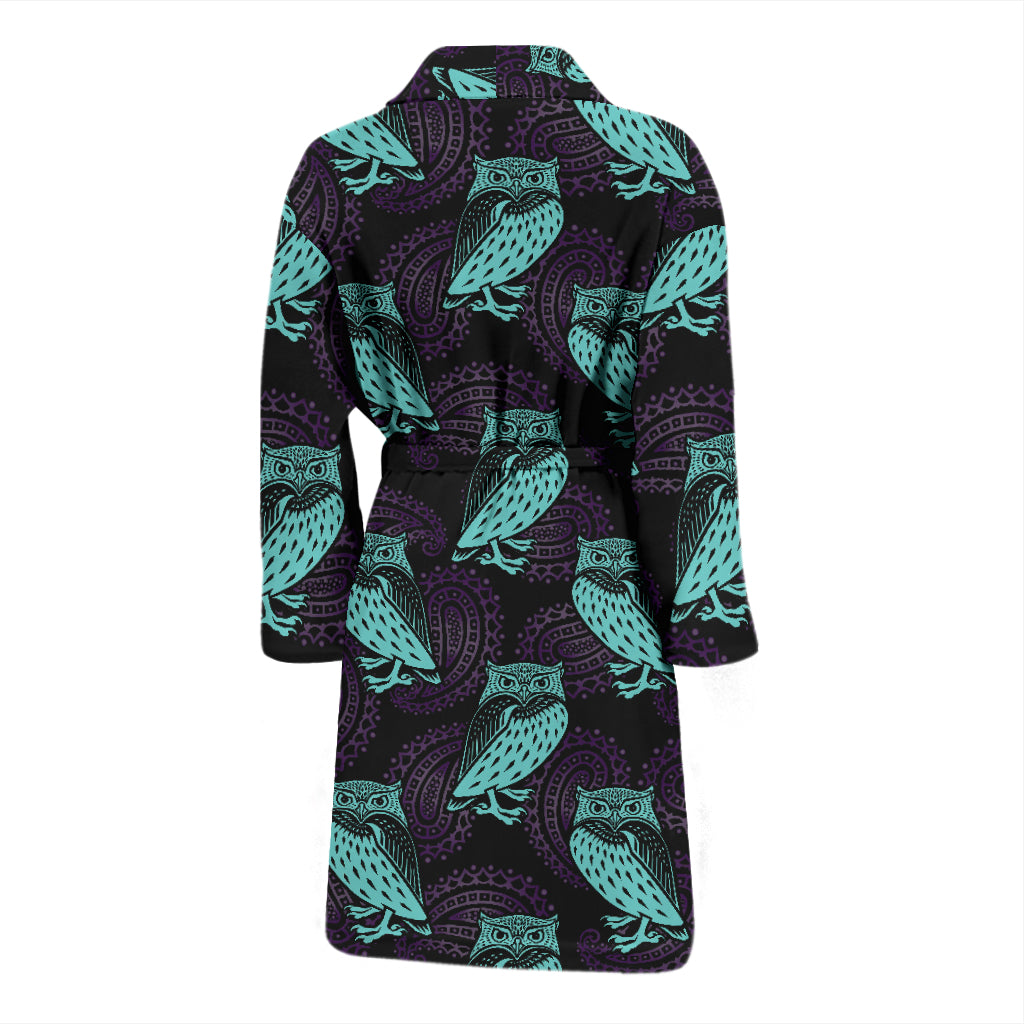 Tribal Pattern Print Design LKS3010 Men Bathrobe