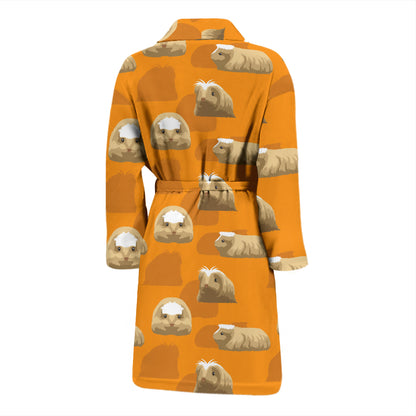 Guinea Pig Print Design LKS403 Men Bathrobe
