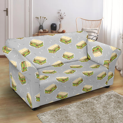 Sandwich Print Design LKS304 Loveseat Couch Slipcover