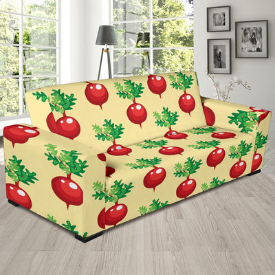 Radish Pattern Print Design A02 Sofa Slipcover