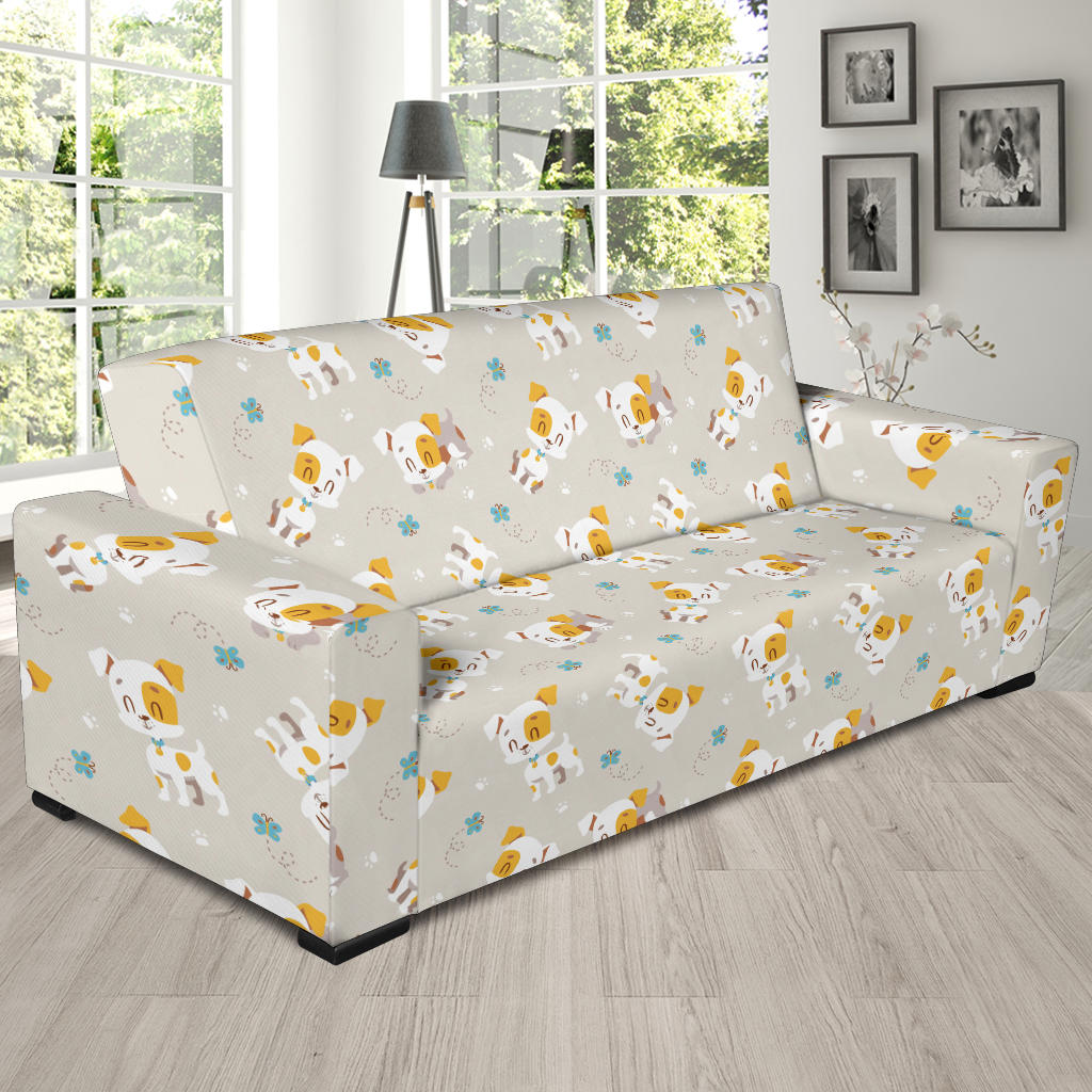 Russell Terriers Print Design LKS306 Sofa Slipcover