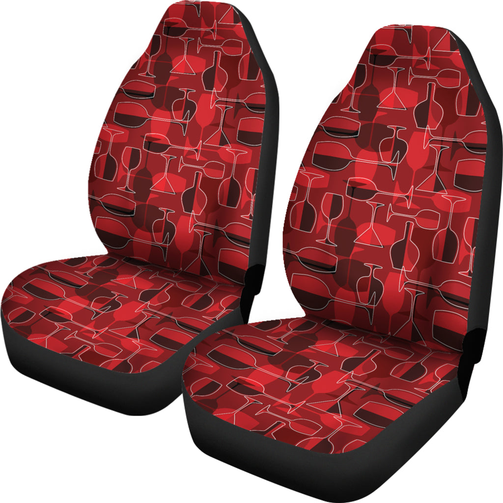 Wine Glass Print Design LKS301 Car Seat Covers