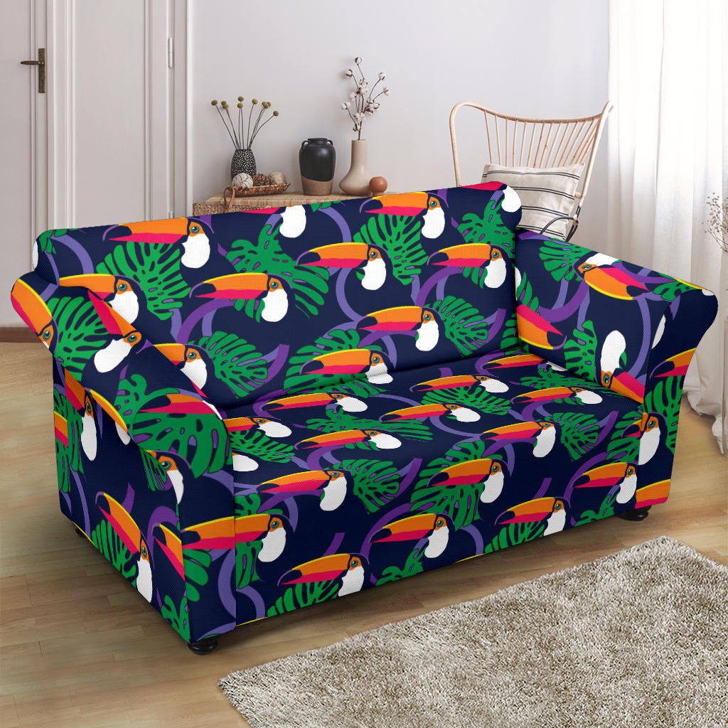 Toucan Print Design LKS302 Loveseat Couch Slipcover