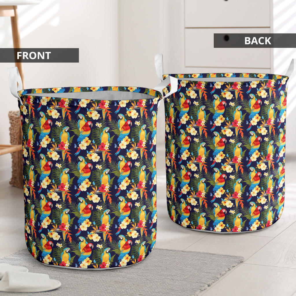 Parrot Themed Design Laundry Basket