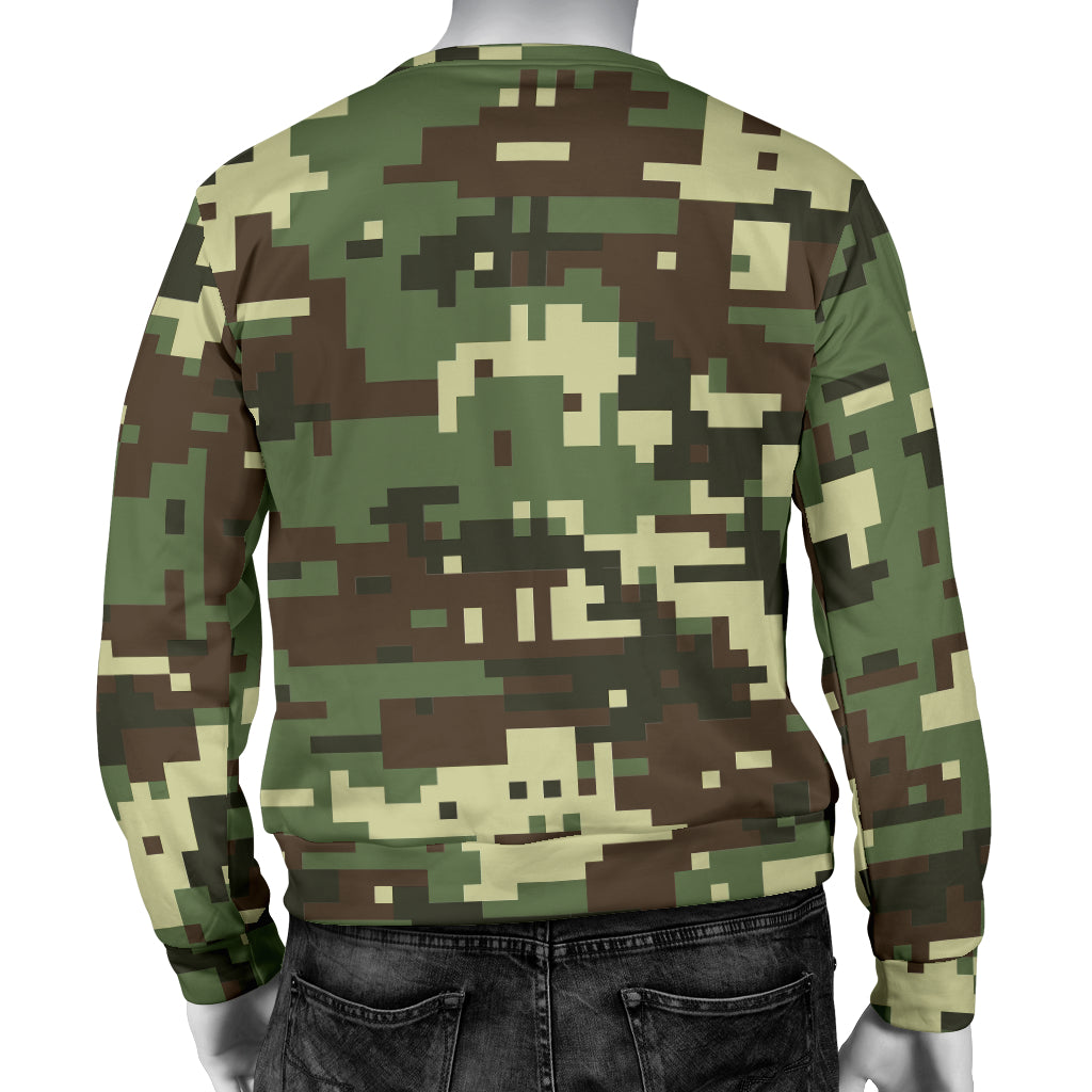 ACU Digital Army Camouflage Men Long Sleeve Sweatshirt