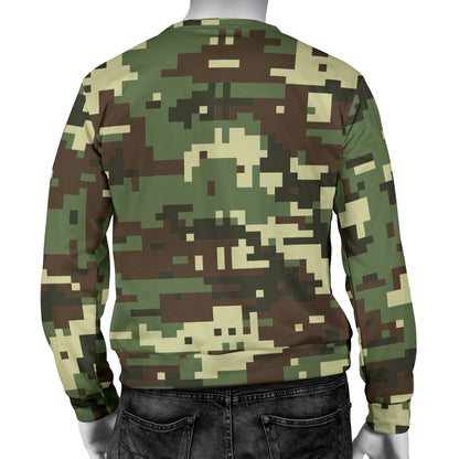 ACU Digital Army Camouflage Men Long Sleeve Sweatshirt
