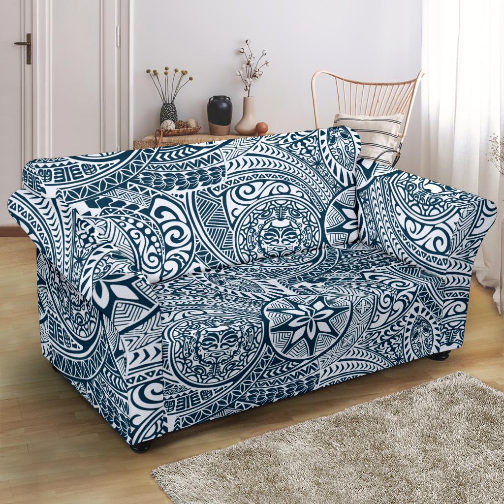 Samoan Pattern Print Design LKS306 Loveseat Couch Slipcover