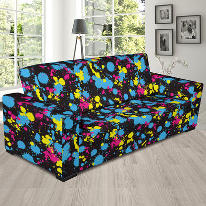 Splatter Colorful Print Design LKS301 Sofa Slipcover
