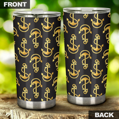 Anchor Gold Pattern Tumbler