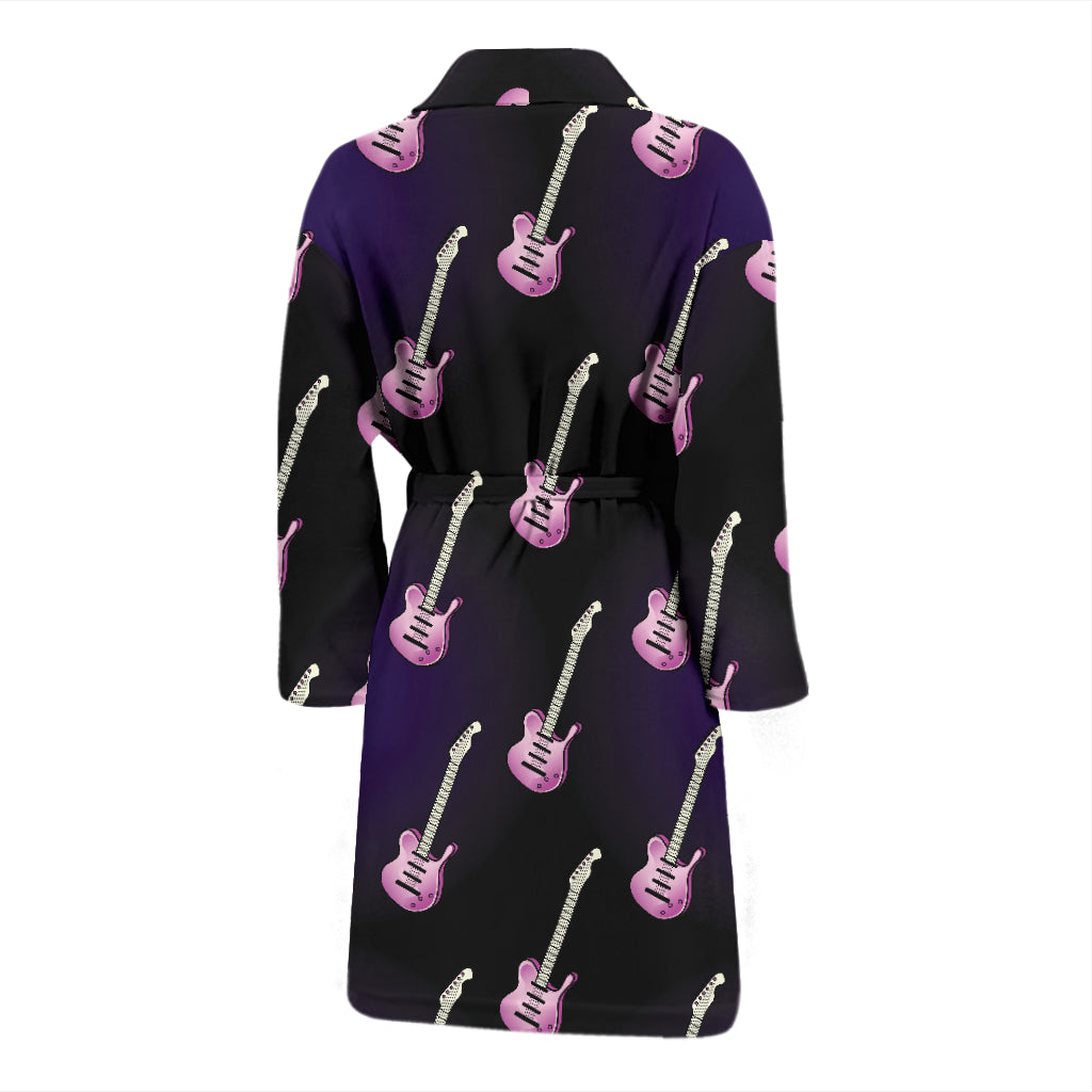 Electric Guitar Print Design LKS405 Men Bathrobe