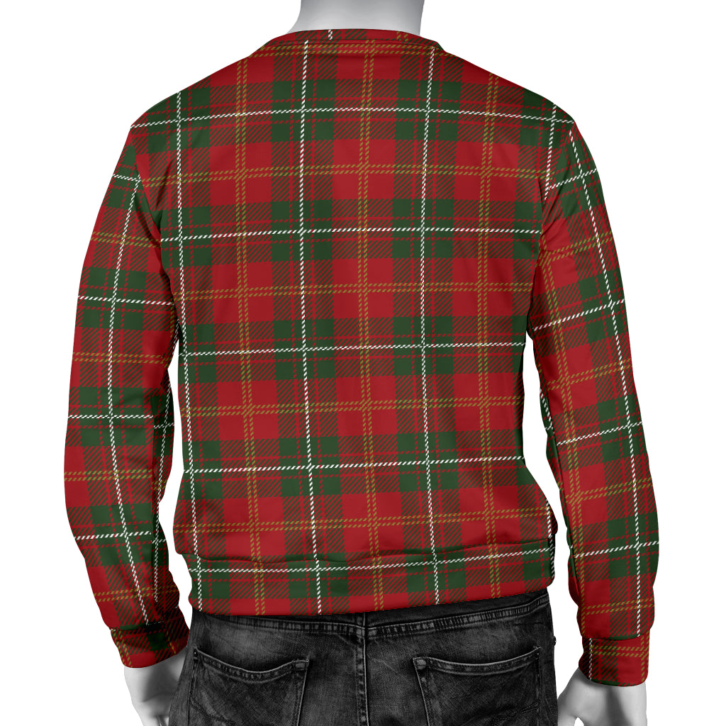 Holiday Tartan Plaid Pattern Men Long Sleeve Sweatshirt