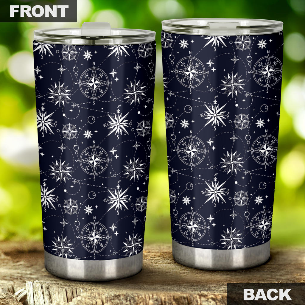 Nautical Sky Design Themed Print Tumbler