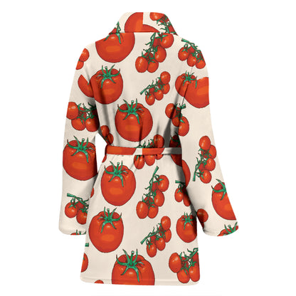 Tomato Print Design LKS302 Women Bathrobe