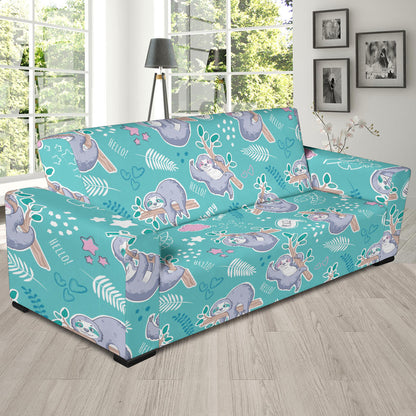 Sloth Print Design LKS309 Sofa Slipcover