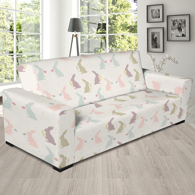 Bunny Pattern Print Design 05 Sofa Slipcover