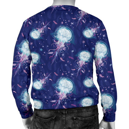 Jellyfish Cute Design Men Long Sleeve Sweatshirt