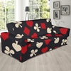 Poker Cards Pattern Print Design A02 Sofa Slipcover