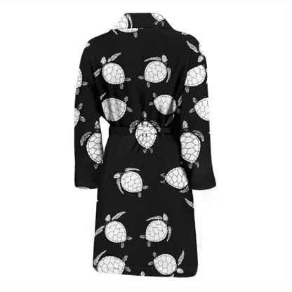 Sea Turtle Print Design LKS303 Men Bathrobe