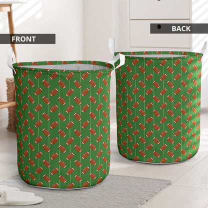 American Football on Field Themed Laundry Basket