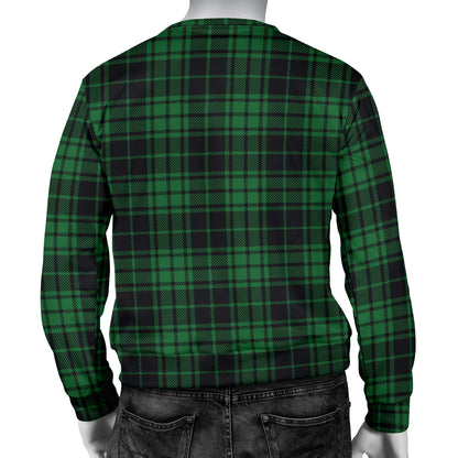 Green Tartan Plaid Pattern Men Long Sleeve Sweatshirt